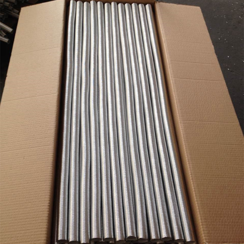 aluminum foil fiberglass corrugated tube pipe sleeve