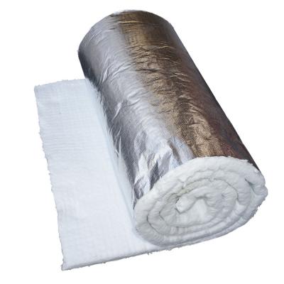 Aluminized ceramic fiber blanket